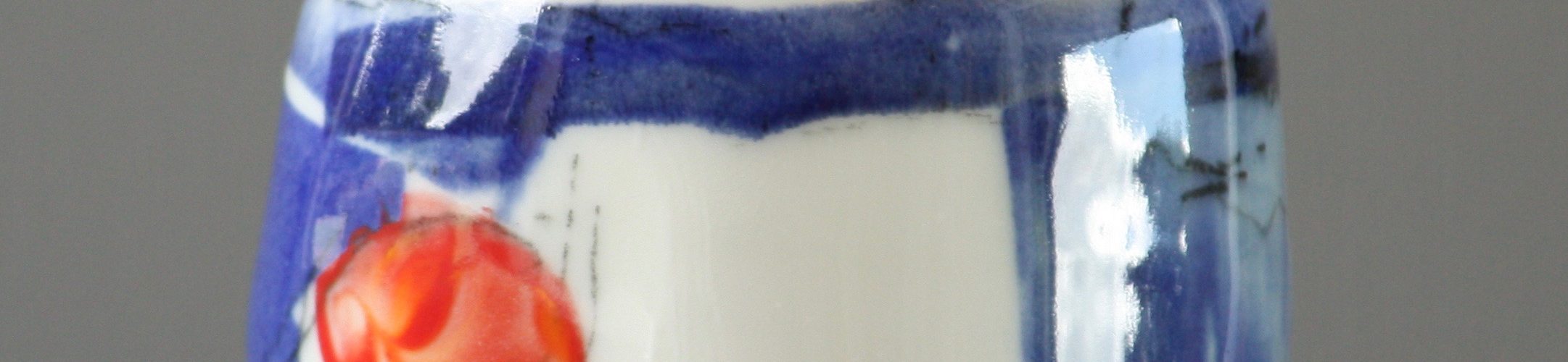 Hot Ice Ceramic Vessel with Decal detail by Ashley Howard