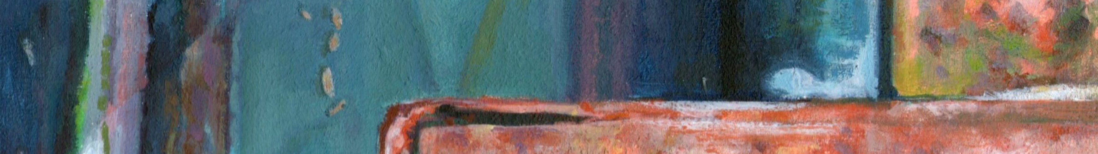 Radiance. Oil Painted detail from one of the 'Ten-Foots' in Hull by Chrissy Collinson.