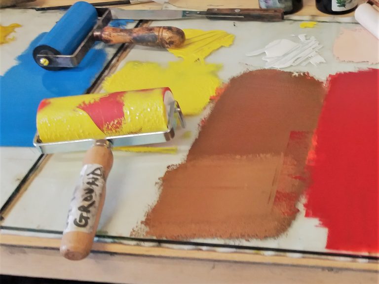 Viscosity Printing with Diane ChattertonHyam Studio Eleven